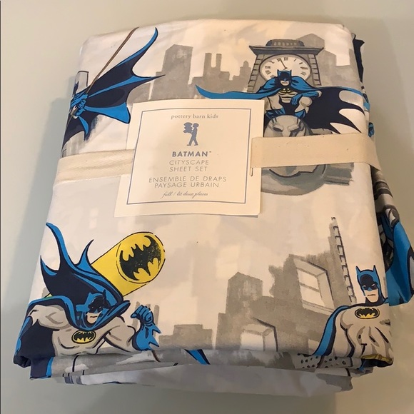 pottery barn batman sheets